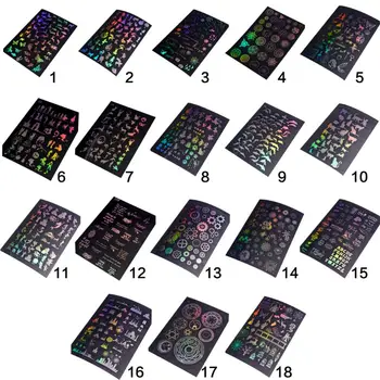 

18 Sheets Resin Supplies Kit,Transparent Decorate Stickers for Resin Molds