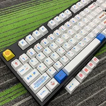 Doraemon PBT cherry perfil MX para teclado mecanico keycap Dye-Sub Japanese Kyecaps(China)