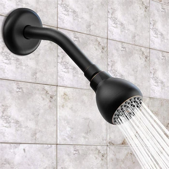 

High Pressure Shower Head 3 Inch Anti-clog Anti-leak Showerhead - Adjustable Metal Swivel Ball Joint With Filter