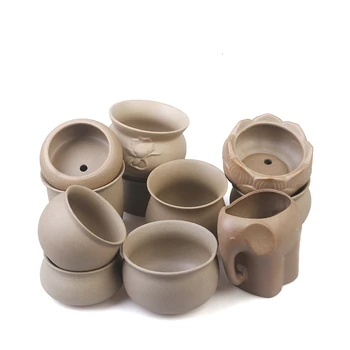 

Burnt Pottery Ventilation Hand Drawn Potted Plant Fresh Simplicity Meaty Botany Ceramics Flowerpot Old Pile