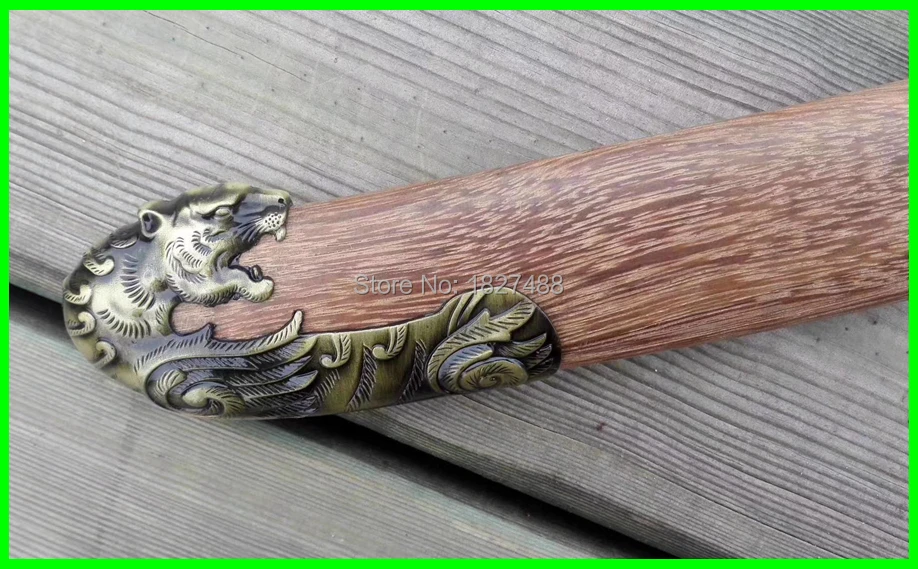 Hand-Forging KungFu Tiger Knife Saber Damascus Steel Red Blade Sharp Chinese WuShu Tanto Dao Sword Katana