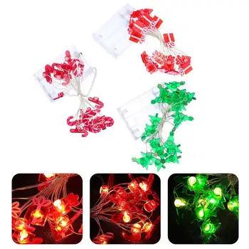 

3pcs Christmas Theme String Lights LED Hanging Lamps Decorations Without Battery