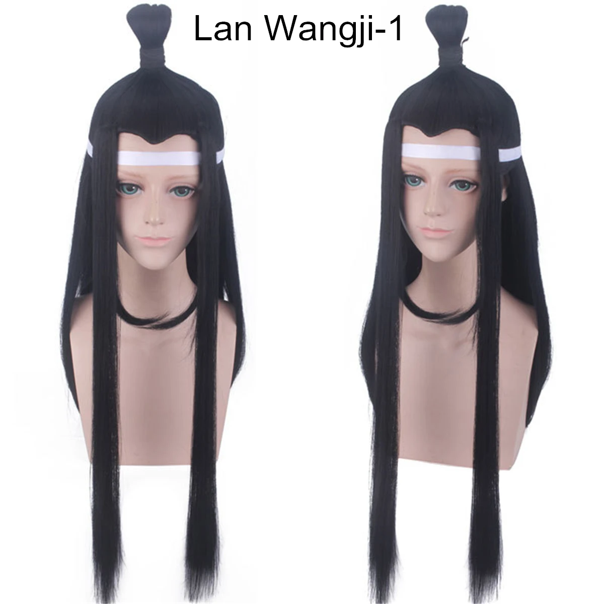 Wei Wuxian Jiangcheng Lan Wangji Wig Cosplay Mo Xuanyu Mo Dao Zu Shi Anime Grandmaster of Demonic Cultivation Cosplay Halloween - Цвет: 4