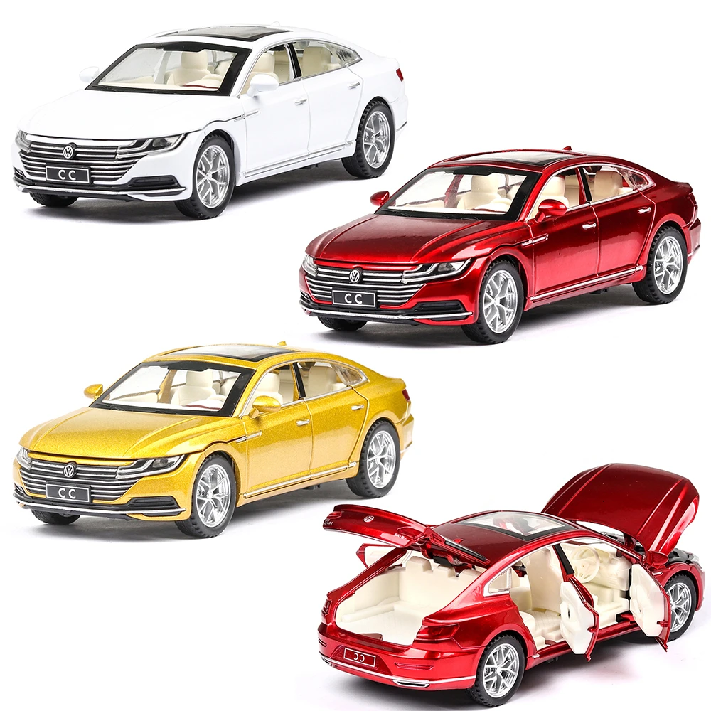 1:32 Volkswagen CC литая под давлением игрушка музыкальная с подсветкой машина транспортных средств Hot Wheel модель автомобиля металлический корпус