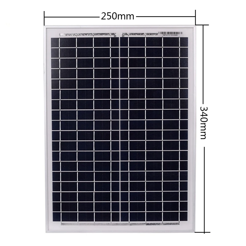 Черные 18V20W солнечные панели+ 50A 12 V/24 V Солнечный контроллер с интерфейсом USB