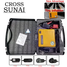 Портативное автомобильное пусковое устройство с воздушным насосом, многофункциональный насос, аккумулятор, аварийное зарядное устройство, предупреждающий светильник, 16800 мА/ч