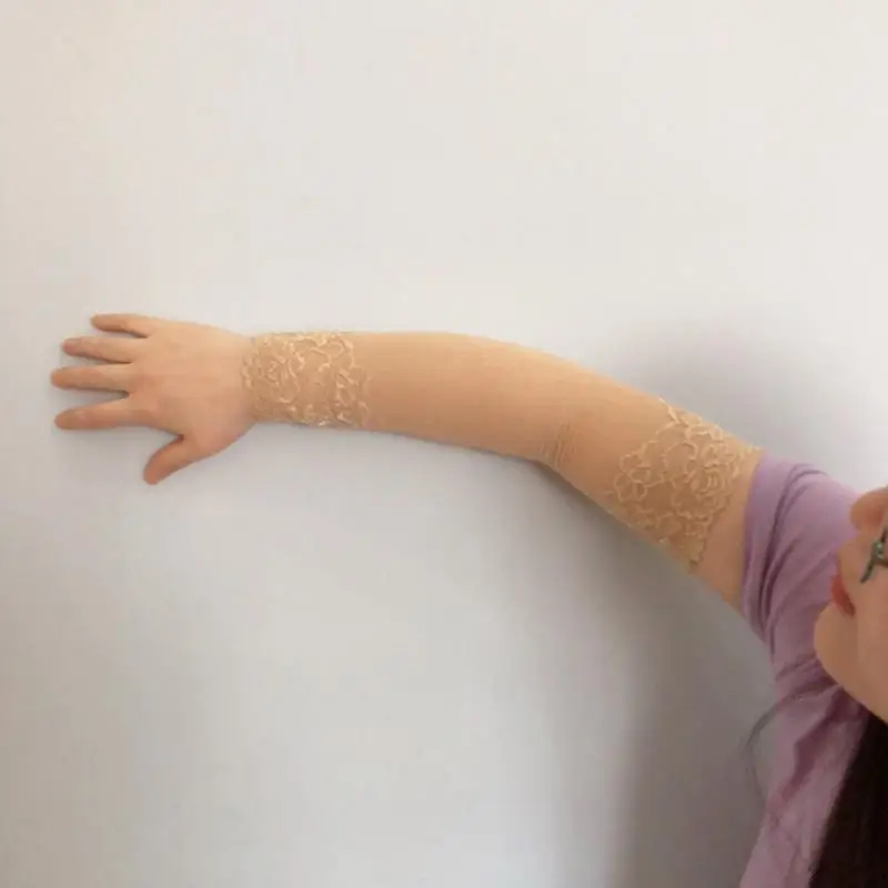 1pair Lace Cuff Wrist Gloves 18cm/30cm Lady Elegant Sunscreen Glove Women Fashio 