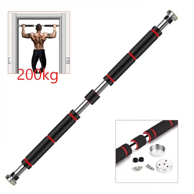 60-100cm Door Horizontal Bars Gym Equipment Door Pull Up Bar for Home Adjustable Fitness Horizontal Bar with Comfort Grips