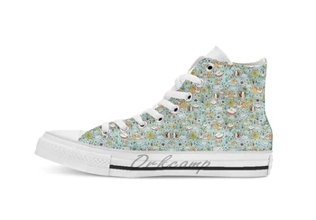 

Guinea Pigs in Blue breathable Casual High Top lace-up Canvas shoes sneakers Drop shipping