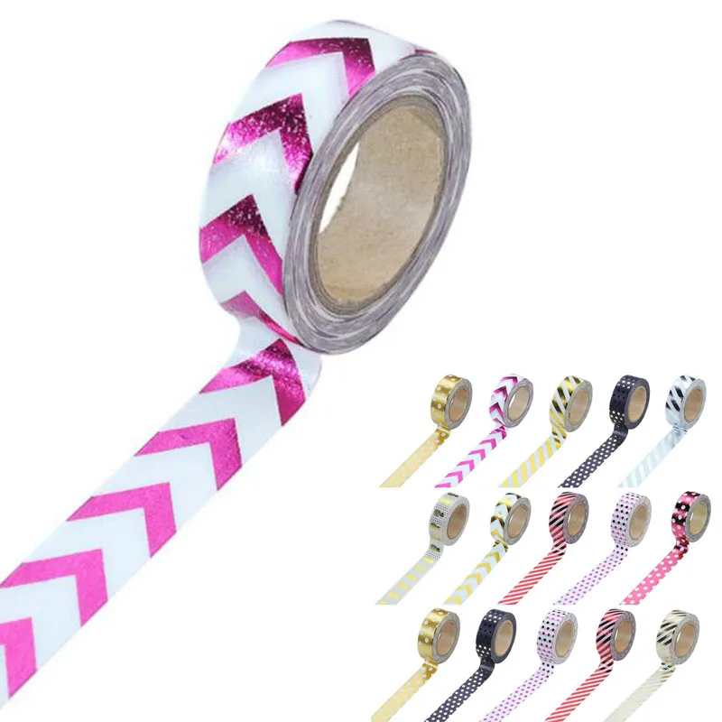 1 Roll DIY Adhesive Scrapbook Masking Tape Sticker Craft Decor 15mm X 10m