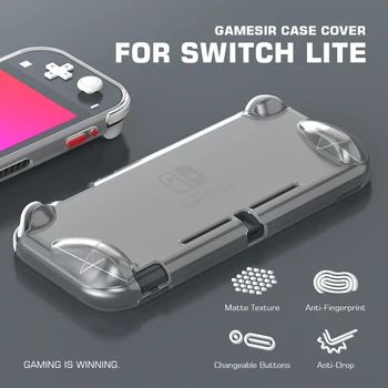 

GameSir Case Cover for Nintendo Switch Lite Console, Matte Texture, Anti-fingerprint, PC/TPU Shell, ENGP205