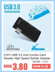 CHYI Супер Скоростной Usb 3,0 концентратор 4 порта комбинированный микро-разветвитель мульти в одном Usb3.0 Hab 5 Гбит/с мини-ПК Аксессуары для компьютера Macbook