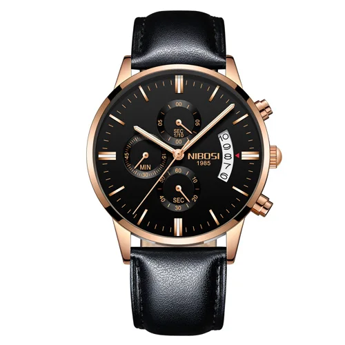 NIBOSI Relogio Masculino Luxury Men Watches Top Brand Men's Quartz Clock Waterproof Sports Chronograph Wristwatches Montre Homme 
