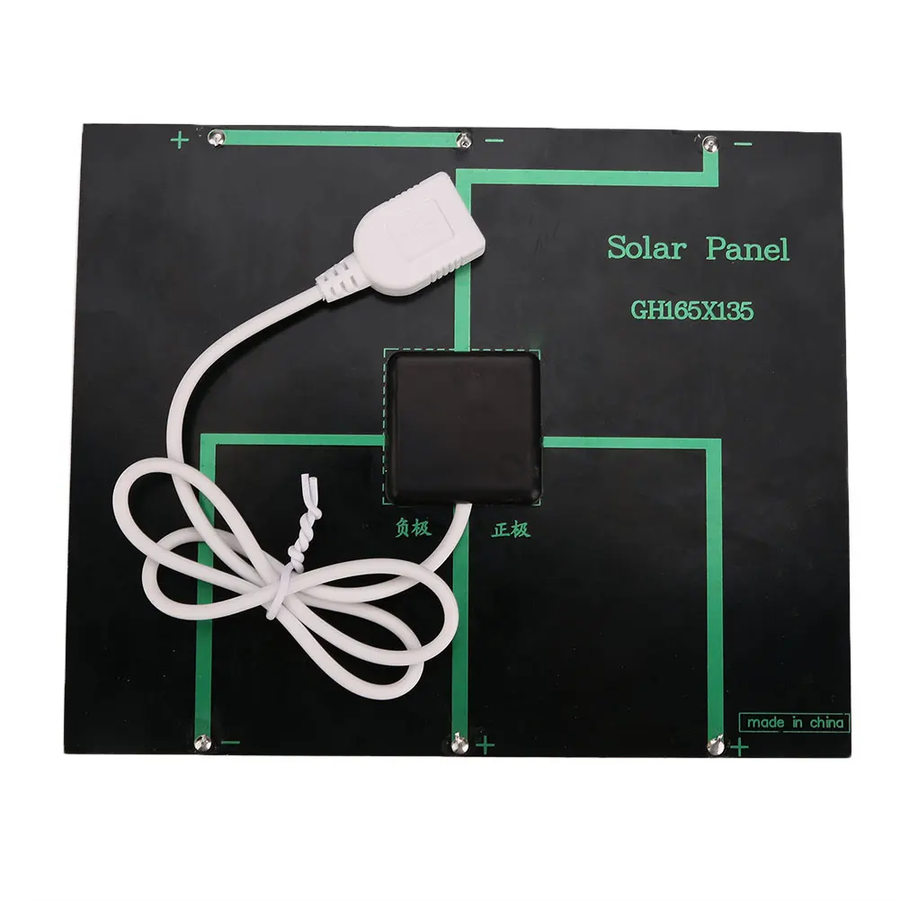 Портативная USB солнечная панель питания батарея банк 6V 3,6 W Солнечная Панель зарядное устройство для Android смартфон