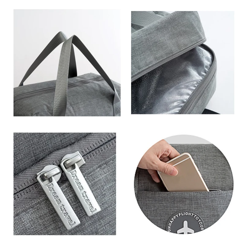 Dry and Wet Separation Travel Bag Large Capacity Double Layer Beach Bag Fitness Bath Bag