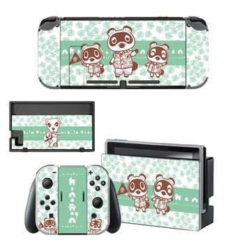

Vinyl Screen Skin Animal Crossing Protector Stickers for Nintendo Switch NS Console + Controller + Stand Holder Skins