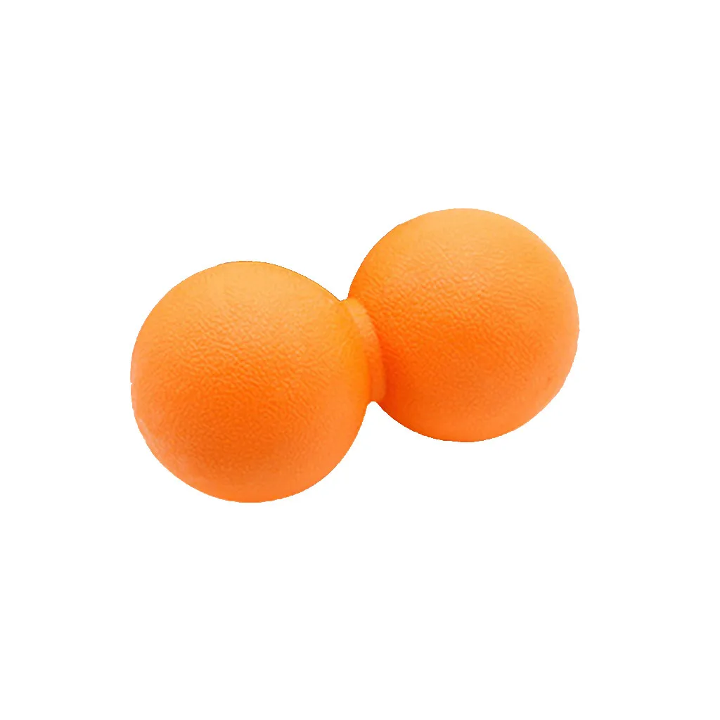 Двойной, для Лакросса Йога массажный мяч мобильность Myofascial триггер точка релиз Массажный мяч для миофасцинального расслабления мяч S12 - Цвет: Цвет: желтый