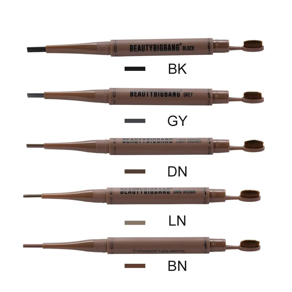 Макияж глаз карандаш для бровей Набор натуральный стойкий макияж профессиональный карандаш для бровей и кисть водостойкие черные коричневые брови