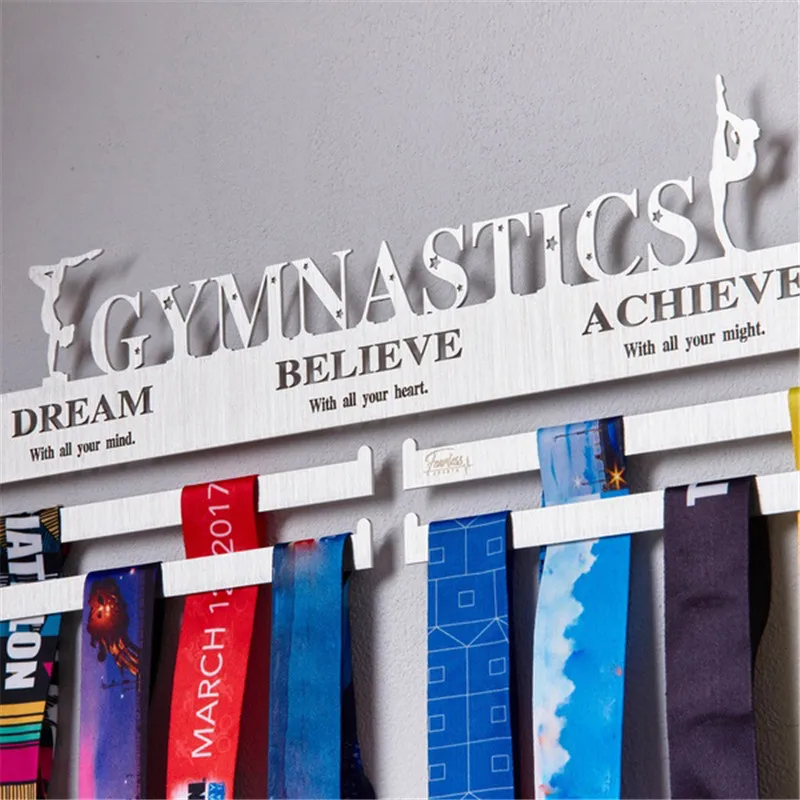 Durable Stainless Steel Medal Hanger Medal Holder Display Rack Running Swim Gymnastics Marathons Sport Medal Gift Decoration