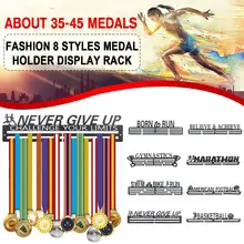 Вдохновляющая медаль Вешалка металлическая медаль держатель спортивная медаль дисплей стойка держать 36+ медали