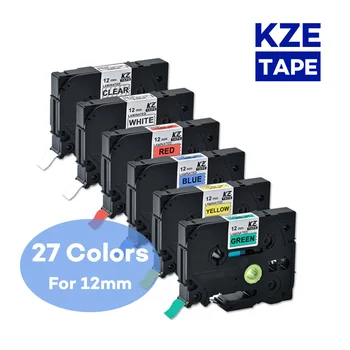 

12mm Brother label tape Tze-231 Multicolor Laminated label ribbon tze tape for p-touch label printers tze231 tze 231 tze-231
