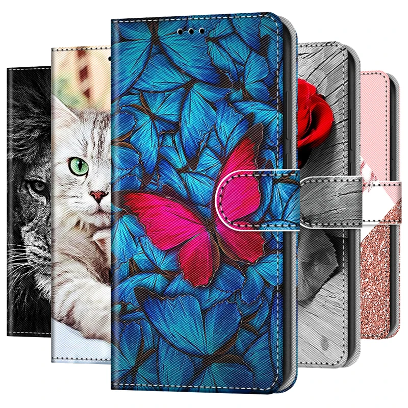 Чехол-книжка для Huawei Y7 Y6 Y5 2019 Prime 2018 Y9 2017 кожаный | Мобильные телефоны и аксессуары