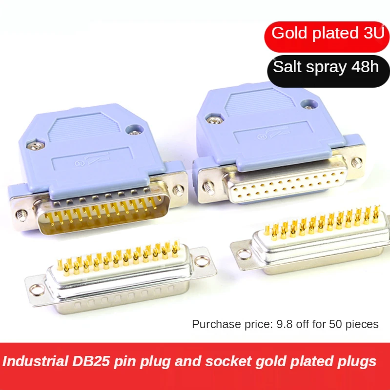 

Industrial DB25 Male Female 25P Plug and Mouth Connector Computer 25pin Connector Printer Interface 25 Core computer components