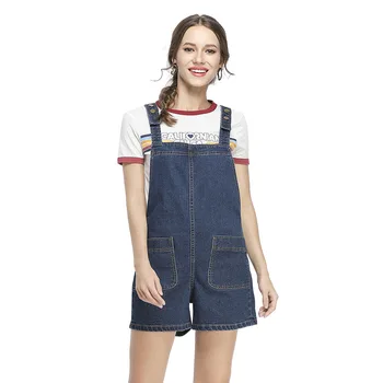 

Girls Casual Romper Women Jeans Short Playsuits Pocket Summer Overall Plus Size Black Blue Grey Denim Jumpsuit Femme 6XL 7XL 8XL