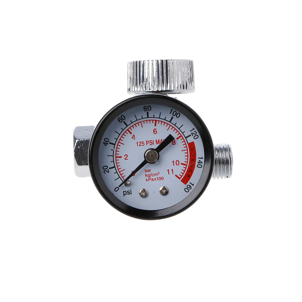 

New New Dial 1/4" Pneumatic Air Control Compressor Pressure Gauge Regulator Valve
