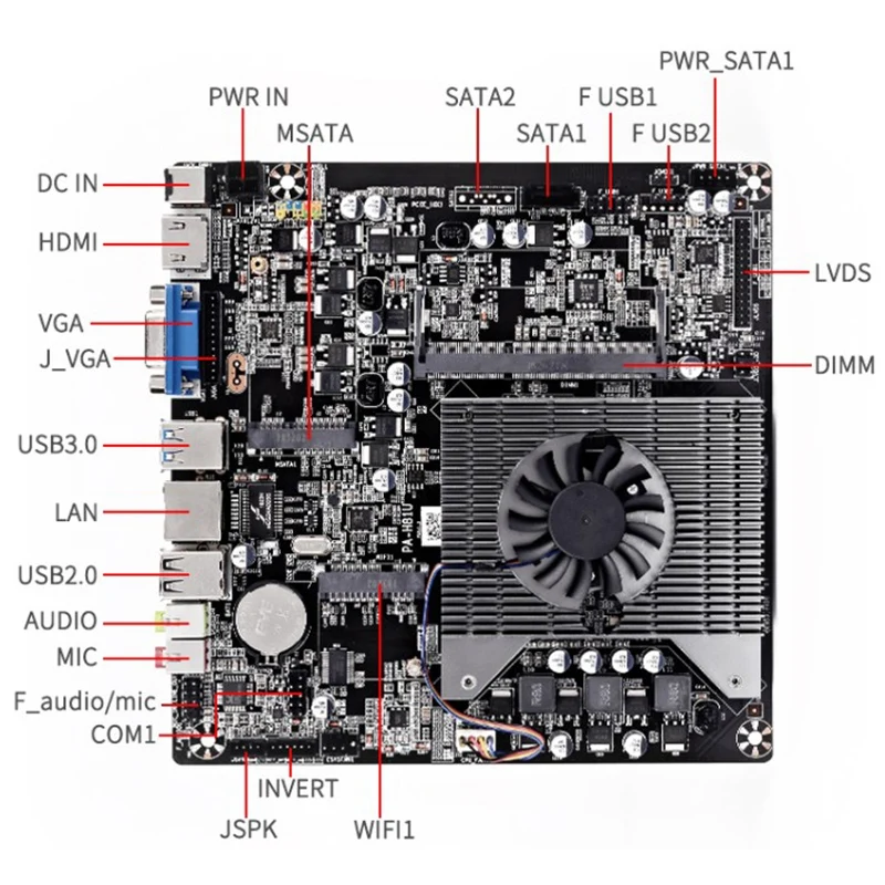 Ультра-тонкий мини-itx Встроенная Материнская плата в Процессор A8 6410 R5 видео график обработки APU USB 3,0 VGA RJ45 HDMI USB MSata Применение, работающего на постоянном токе 12 В