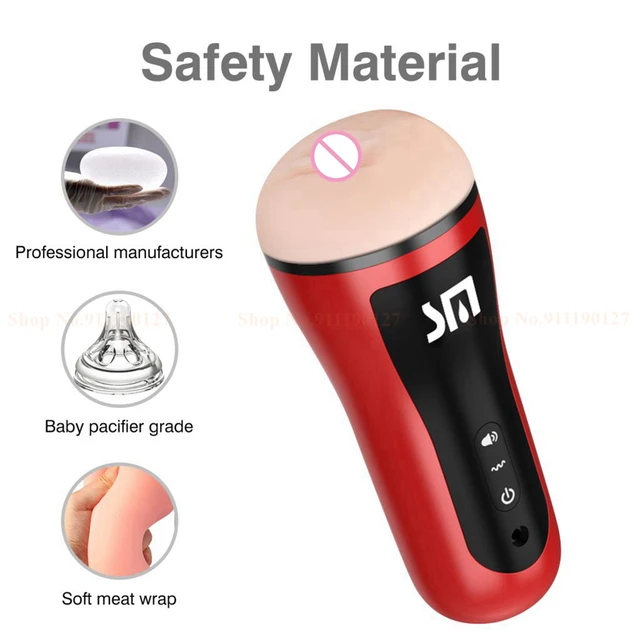 Male Masturbators Penis Pump Vibrator Adult Endurance Exercise Artificial Vagina 10 Speed Penis Delay Trainer Sex Toys for Men 2