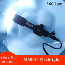Страйкбол 360 люмен M600C Surefir Scout светильник светодиодный оружие Тактический светильник-вспышка элемент M600 серия страйкбол светильник-вспышка пистолет EX072