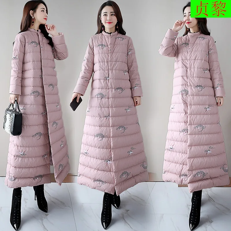 

Winter Women's Dongdaemun Long over-the-Knee down Jacket Cotton-padded Clothes 2018 New Style Korean-style Chinese-style to Ankl