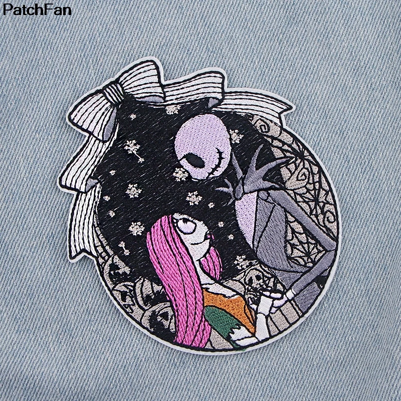 A2579 Patchfan Кошмар перед Рождеством вышитые DIY железо/пришить на ткань аксессуары новые популярные патчи Аппликации