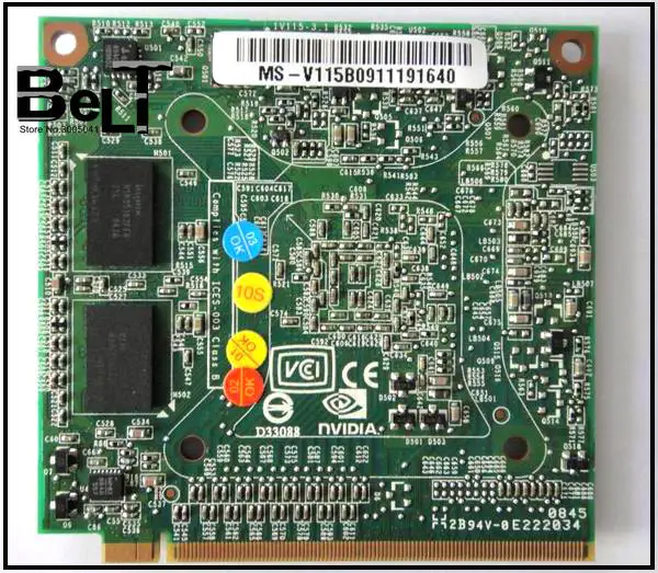 Бесплатная доставка 5520G 6930G 7720G 4630G 7730G ноутбук GeForce 9300M GS G98 630 U2 DDR2 256MB MXM II