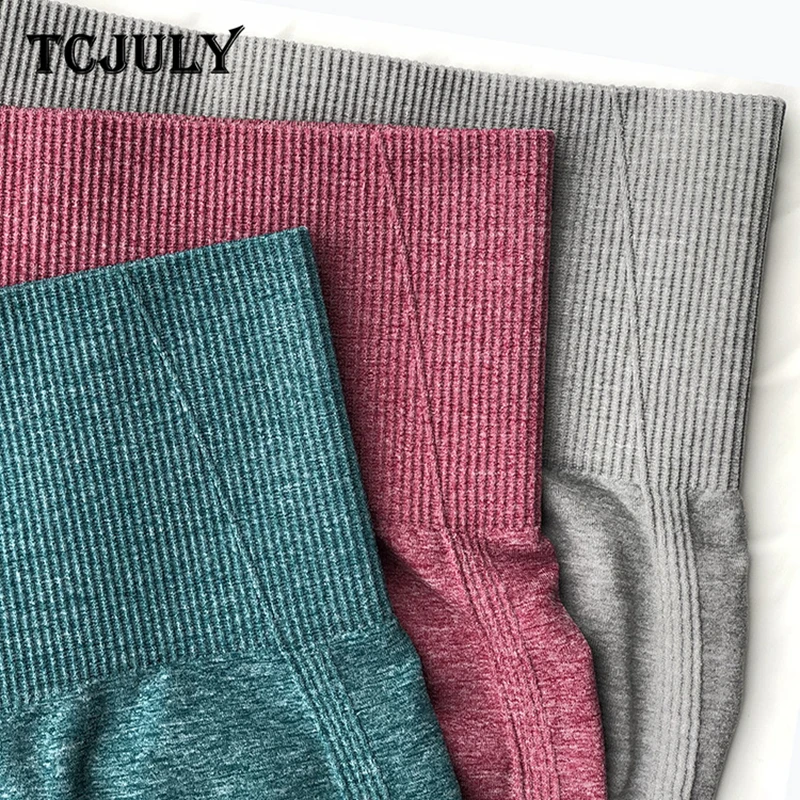 TCJULY модный градиентный цветной принт плотные леггинсы для девочек женские, с высокой талией брюки для фитнеса штаны дышащая быстросохнущая тонкие Лосины для фитнеса