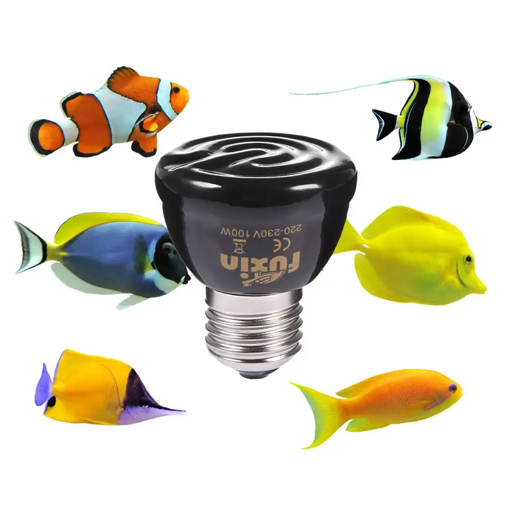 E27 Far-Infrared Ceramic Pet Heating Lamp 25W/50W/75W/100W Pet Heated Lamp Ceramic Petlamp Heater Warmer Heat Bulb Brooder pet heating lamp