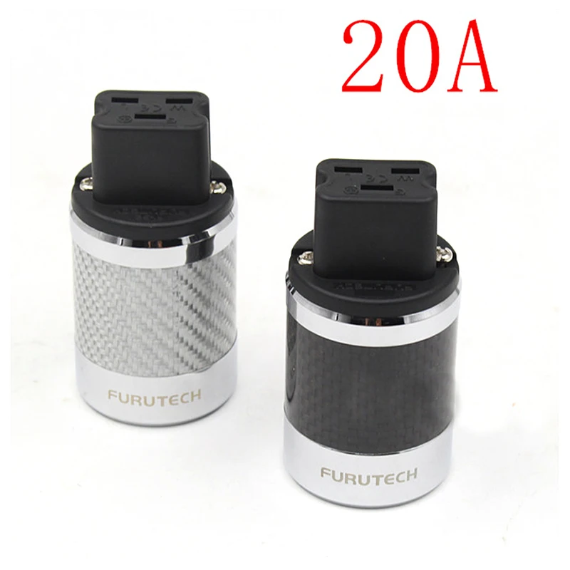 Hi-End углеродное волокно родиевое покрытие 20A IEC Женский Разъем питания AudioPhile HIFI