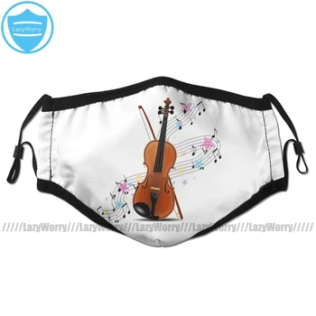 

Violin Mouth Face Mask Violin Music Facial Mask Kawai Cool with 2 Filters for Adult