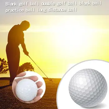 

1pc White Golf Ball Practice Rubber Two Piece Ball Professional Blank New Ball Tournament O6K6