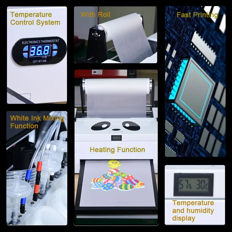 A3 Dtf Printer Tshirt Printing Machine L1800 Printhead With Roll Feeder And  Oven Dryer For Tshirts Bags Hoodies Jean Us Stock - Printers - AliExpress