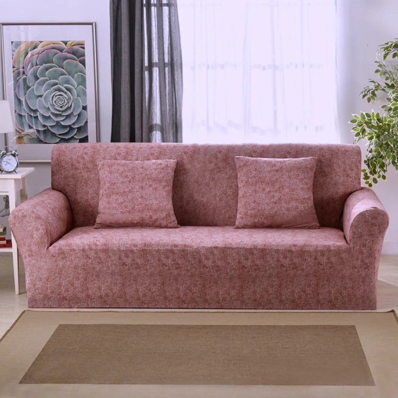 Microfine Sofa Cover Linen Print Elastic Couch Covers for Sofas for Living Room Cartoon Double-seat Sofa  Loveseat Cover