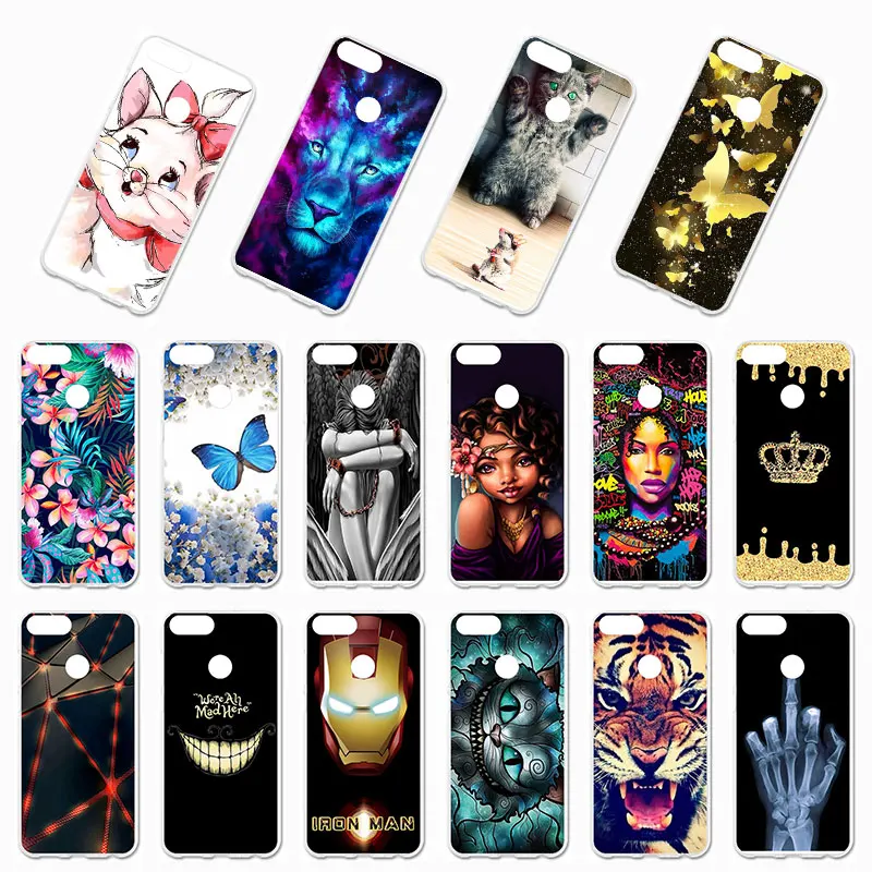 

TPU Case For Huawei P Smart 2018 Cases Cover Coque For Huawei Enjoy 7S Nova Lite 2 FIG-LX1 5.65 inch Case Cover Bumper Fundas