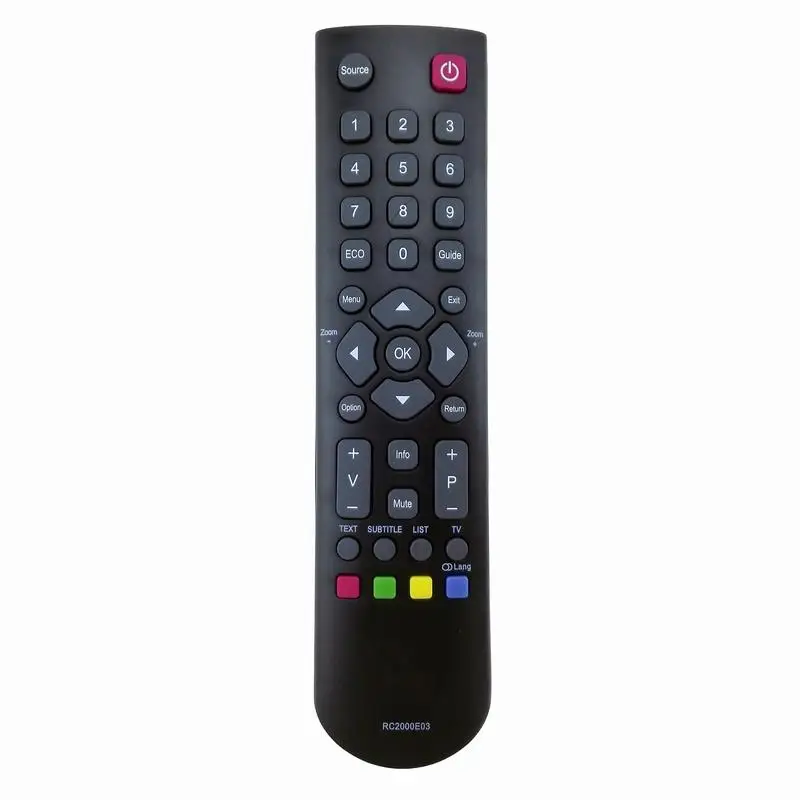 

REPLACE REMOTE CONTROL FOR TCL L50D2700F L55B3800F L55D2700F L48B2600F RC2000E03