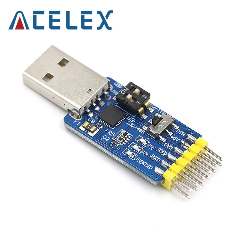 CP2102 USB UART 6 в 1 многофункциональный (USB TTL/RS485/232 TTL RS232/485232 до 485) последовательный