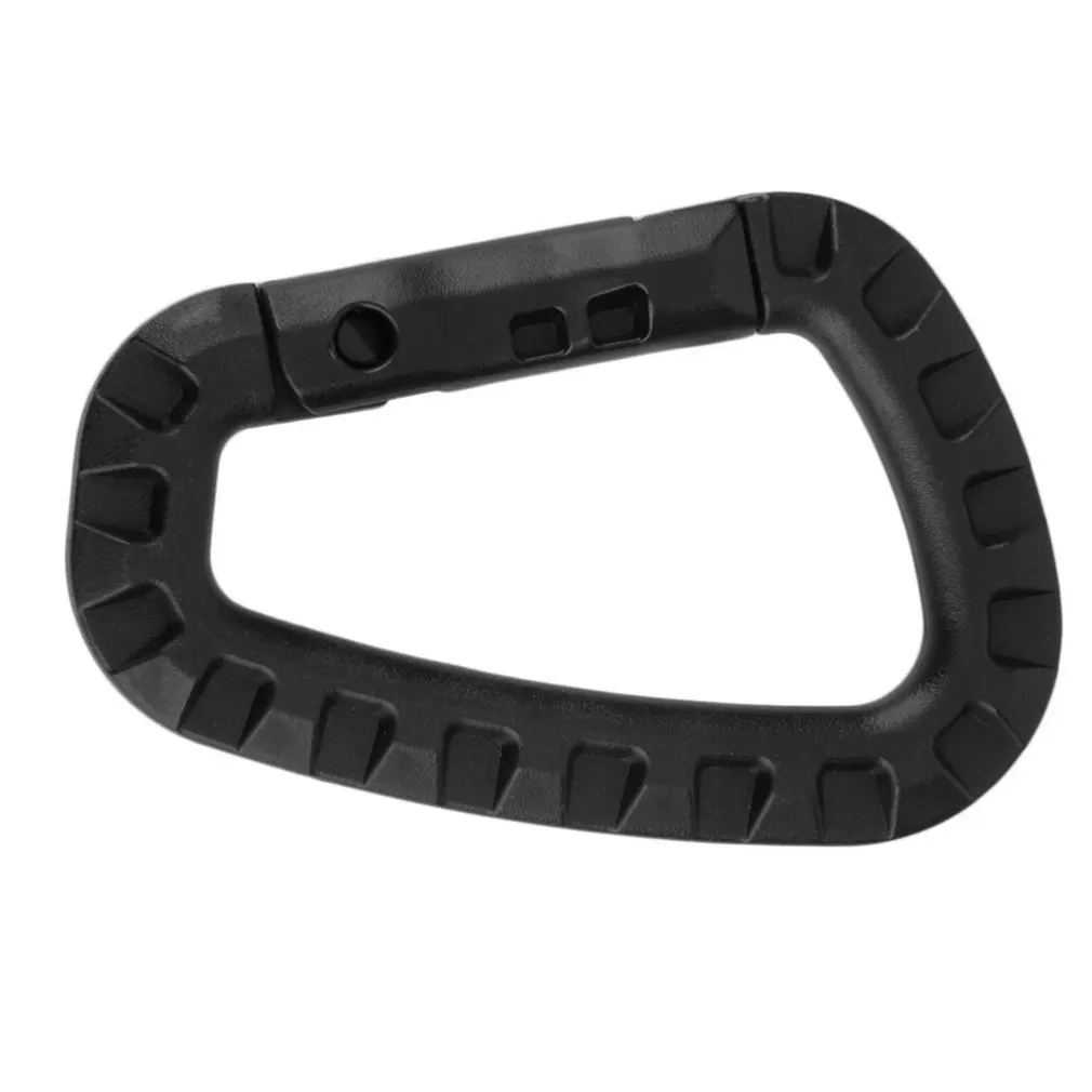 

1pcs D Shape 200LB Mountaineering Buckle Snap Clip Plastic Steel Climbing Carabiner Hanging Keychain Hook Fit Outdoor
