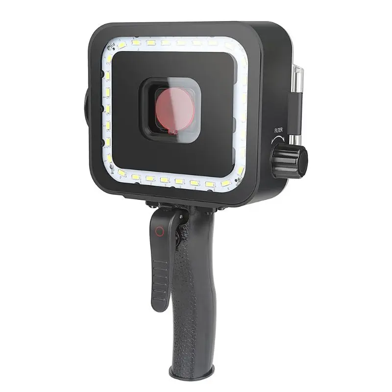 35 м подводный светодиодный видео свет для экшн-Камеры GoPro Hero 7 6 5 Black Label Камера красный фильтр Водонепроницаемый Дайвинг осветительной вспышкой заполните доступ к лампе