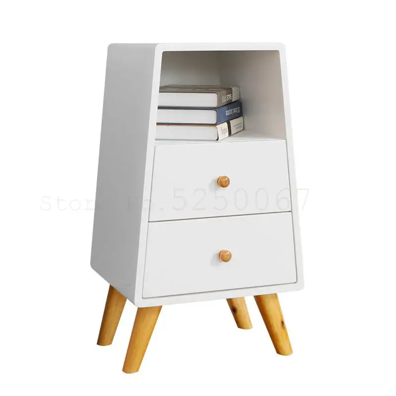 Children's Bedside Cabinet White Side Cabinet Small Bucket Cabinet Bedside Small Cabinet Storage Cabinet Creative Bedside Cabine