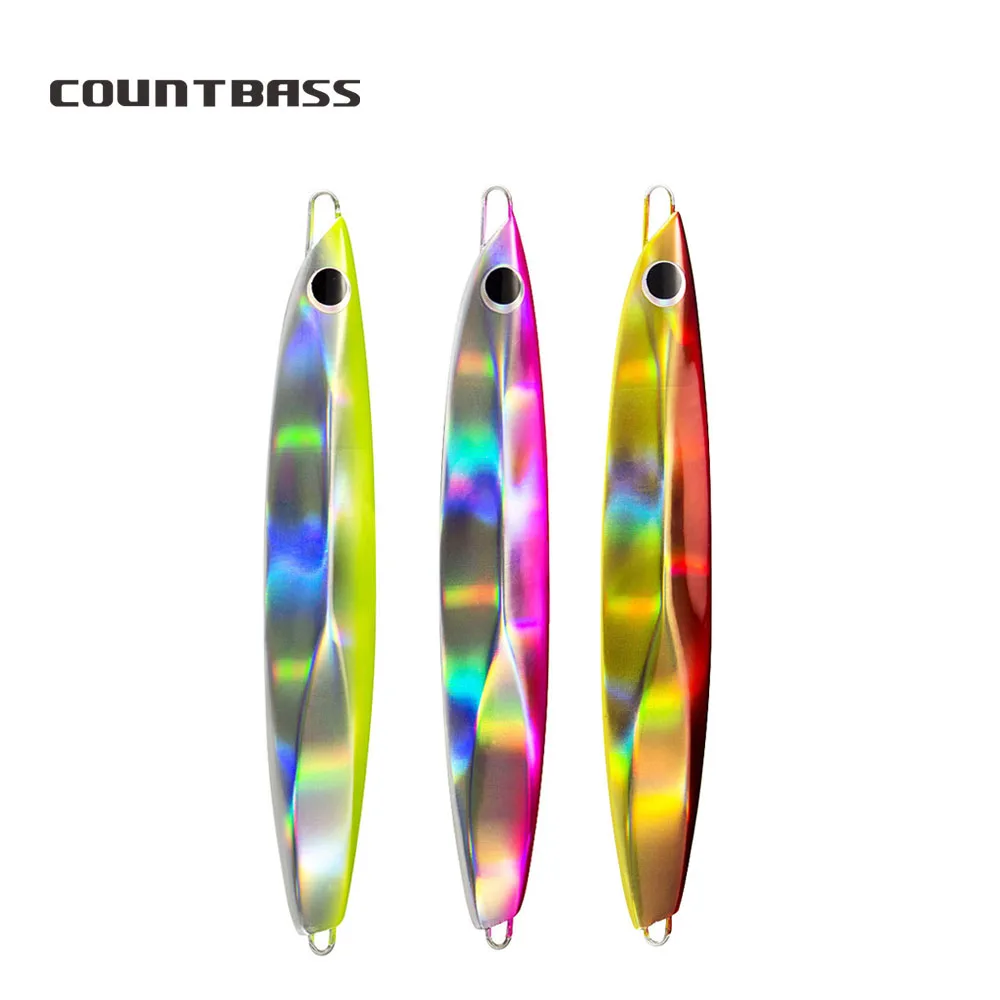 Count bass Jigging Angel köder Salzwasser Slide Jigs Leurre Metall Fisch Köder Snapper Köder 3 stücke 60g 80g 120g 150g g
