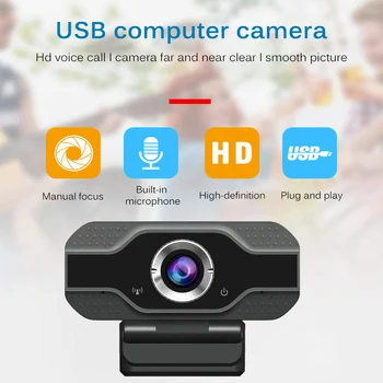 

USB Computer Webcam Full HD Webcam Camcorder Digital Webcam With Microphone For Laptop Computer Desktop Computer Tablet